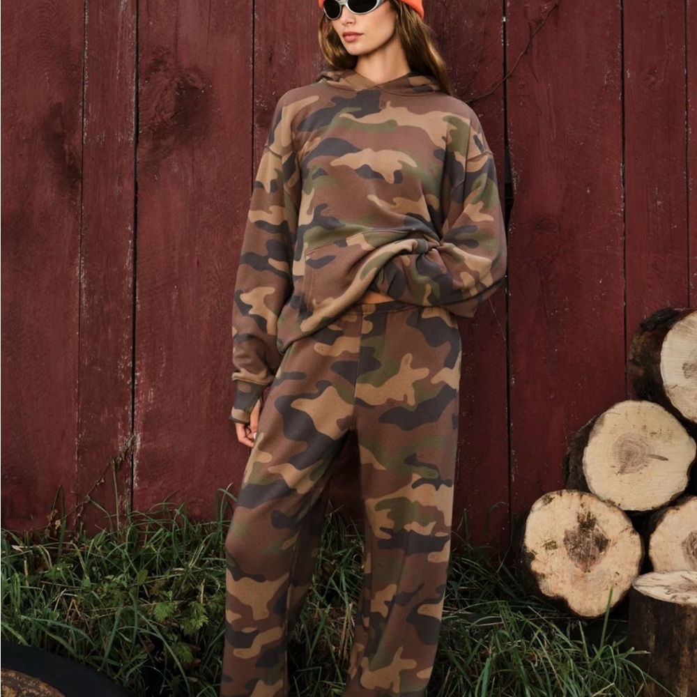 Dairy boy camo oversized hoodie